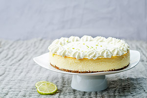 imagen de la tarta de galleta con limón